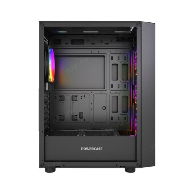 CMAEA19-A4 Корпус Powercase Mistral EA19, Tempered Glass, 4x 120mm ARGB PWM  Fan, чёрный, ATX