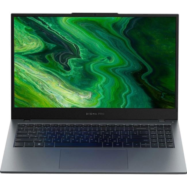 Ноутбук Digma Pro Fortis M - 15.6", 1920x1080 (Full HD), Intel Core i7 1355U, DDR4 16 ГБ, SSD 512 ГБ, Intel UHD Graphics, Bluetooth, Wi-Fi, FPR, 4 250mAh, серый, Windows 11 Pro 64, DN15P7-ADXW05