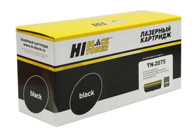 Расходные материалы Hi-Black TN-2075 Тонер-картридж Hi-Black для Brother 2030/2040/2070, 2500 стр.