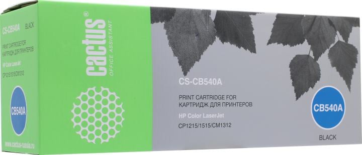 Картридж Cactus CS-CB540A Black для HP LJ  CP1215/1515  CM1312