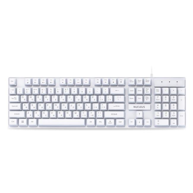 Клавиатура игровая мультимедийная Smartbuy RUSH 320 USB белая Nucleus / SBK-320G-W