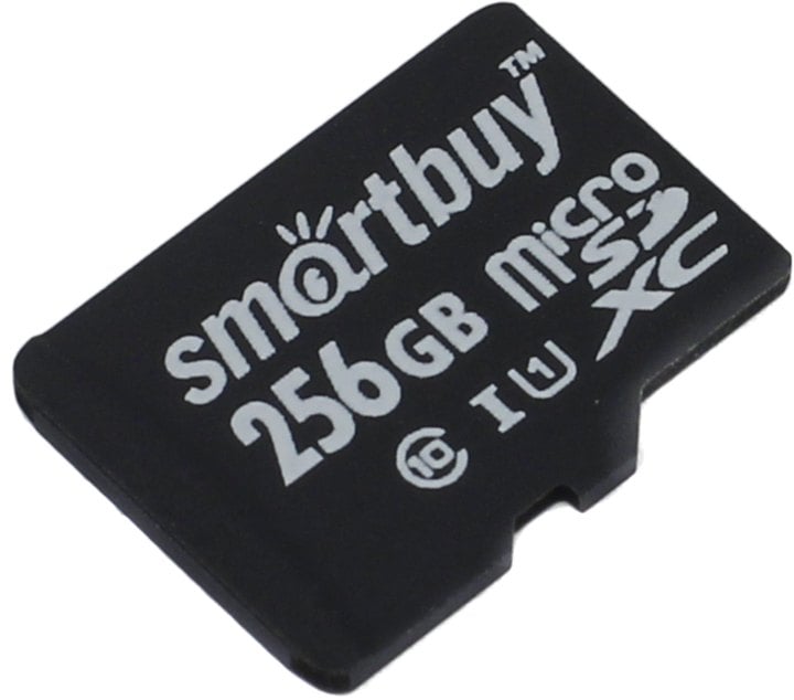 Карта памяти MicroSDXC_256 Gb SmartBuy class 10 б/ад UHS-I U1 SB256GBSDCL10-00