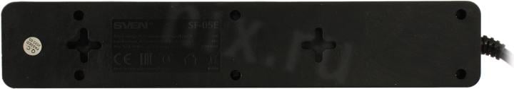 Сетевой фильтр SVEN SF-05E Black <5м>  (5 розеток) <021573>