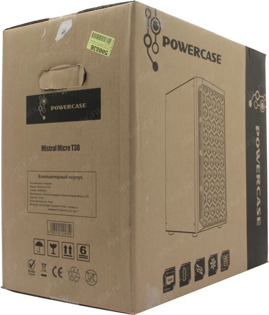 Miditower Powercase Mistral Micro T3B <CMIMTB-L3> MicroATX,  без  БП