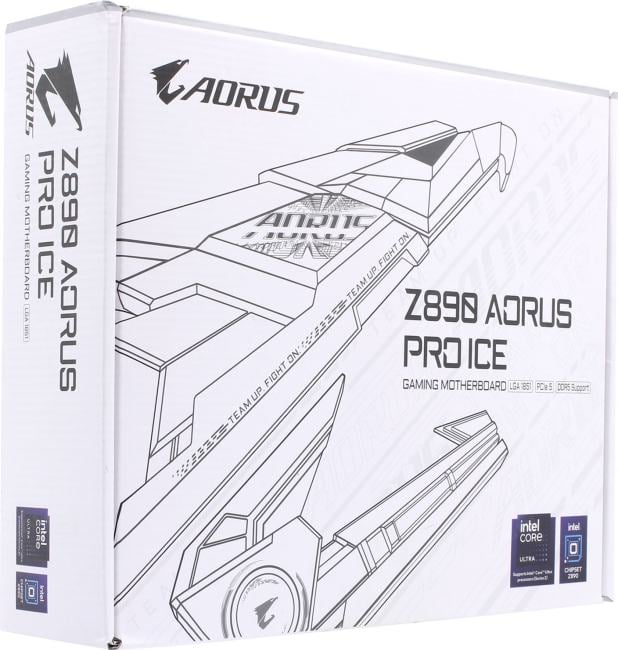 GIGABYTE Z890 AORUS PRO ICE (RTL) LGA1851 <Z890> 3xPCI-E 5GbLAN+WiFi+BT SATA  ATX  4DDR5