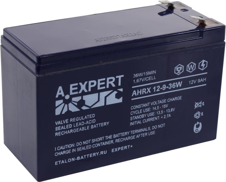 Аккумулятор ETALON AHRX 12-9-36W, 12В, 9Ач