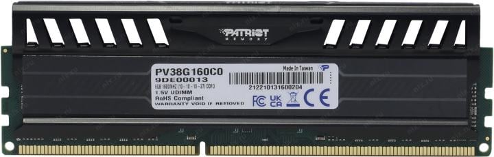 Patriot Viper <PV38G160C0> DDR3  DIMM 8Gb <PC3-12800>