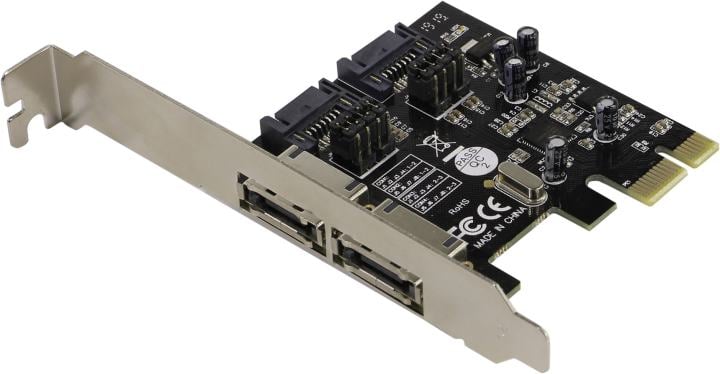 ExeGate EXE-501 PCI-Ex1, SATA  6Gb/s, 2port-ext /2port-int<EX283707RUS>