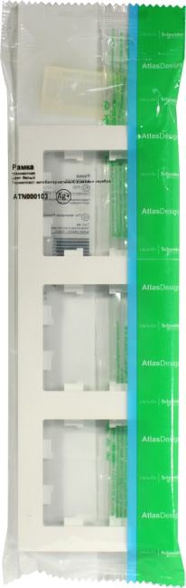 Schneider Electric AtlasDesign  <ATN000103>  Рамка  (3поста, белый)