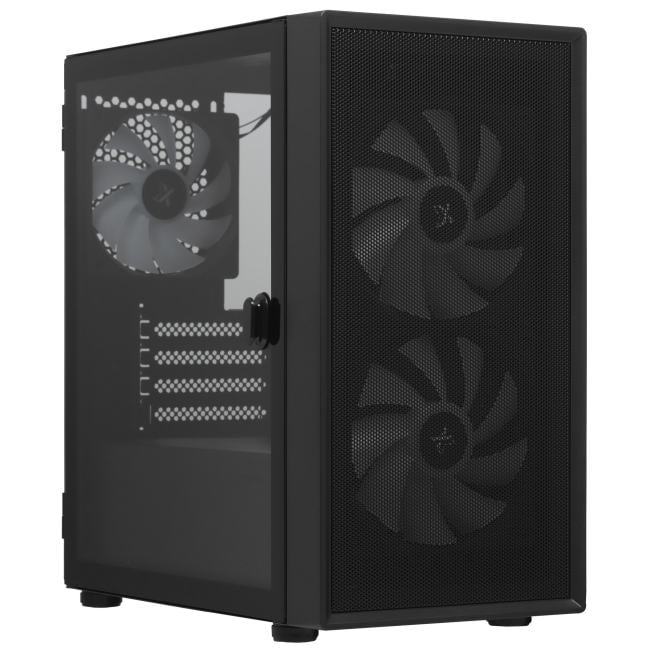 Корпус ПК XASTRA A305M-2FC14A-1FC12A-D, mATX, Mesh, tempered glass, 3×ARGb