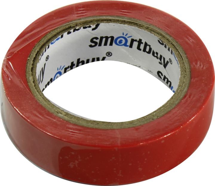 Изоляционная лента Smartbuy 0,13 x 15 мм x 10м, красная (SBE-IT-15-10-r)