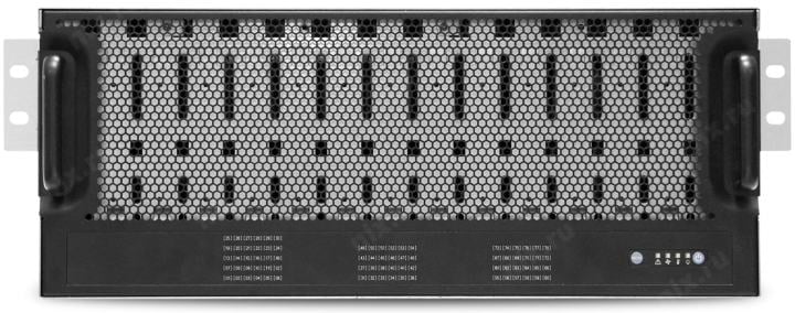 JBOD Case AIC J4078-01-35X <XJ1-40781-02> Black 78xHotSwapSAS 1600W HS  4U  RM