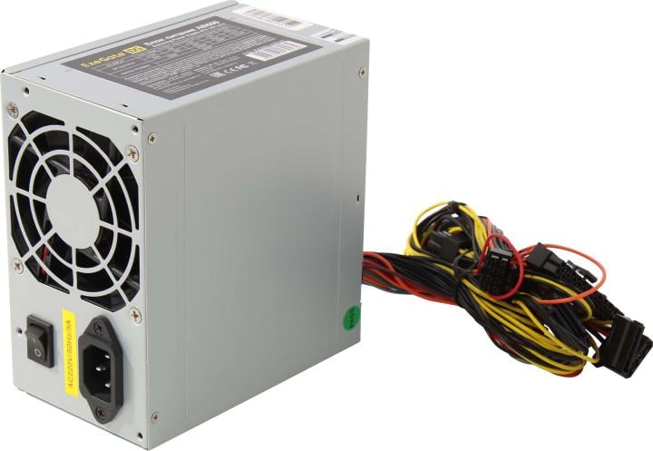 Блок питания ATX 600Вт Exegate AB600 EX292142RUS-S (20+4pin) 80mm fan 3xSATA 2xIDE FDD RTL