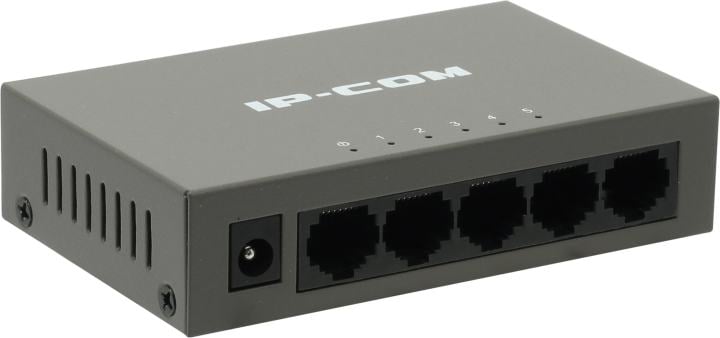 Коммутатор IP-COM F1005, неуправляемый, 5×100M, металл
