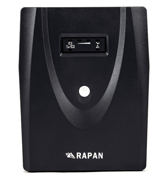 RAPAN-UPS 1500 источник питания 220В 1500ВА/900Вт меандр с  АКБ 2х7Ач интерактивный