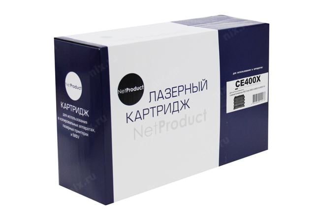 Картридж NetProduct (N-CE400X) для HP LJ Enterprise 500 color M551n/M575dn,  Bk,  11K