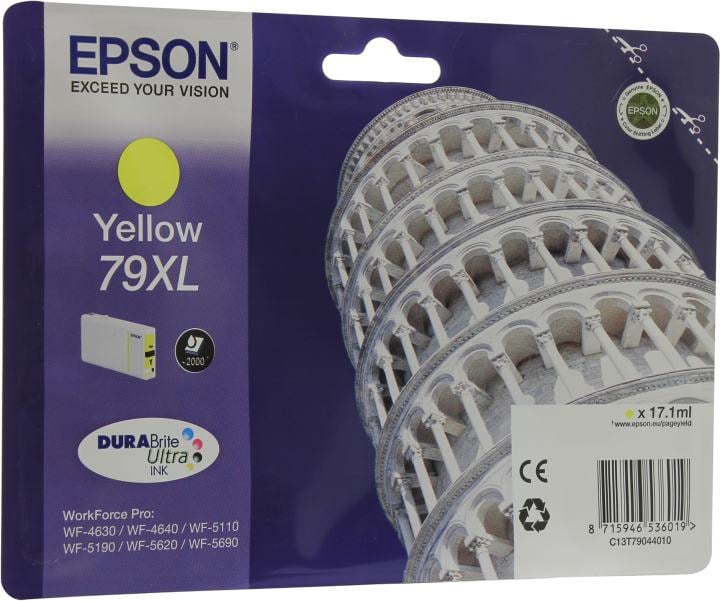 Картридж 79XL <C13T79044010> Yellow для Epson  WorkForce Pro WF-4630/4640/5110/5190/5620/5690