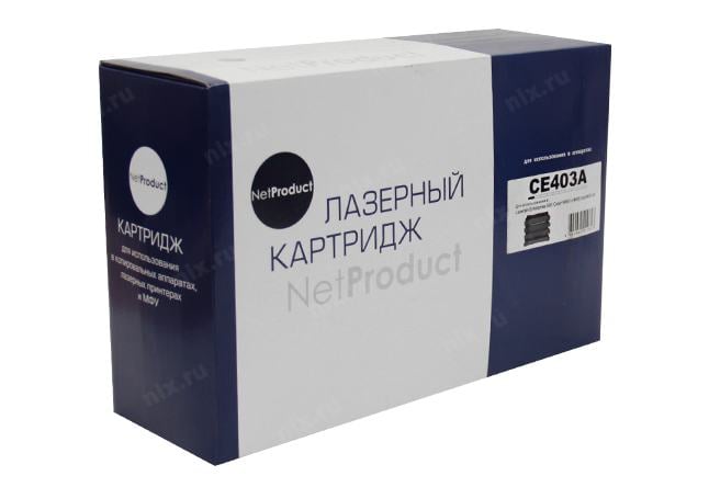 Картридж NetProduct N-CE403A для HP LJ Enterprise M551n, пурпурный, 6K