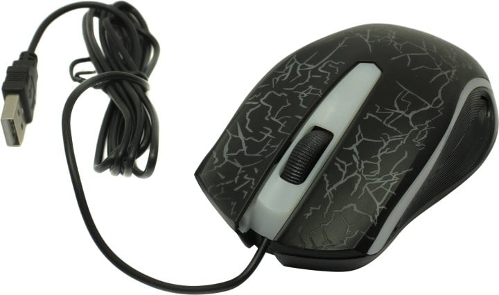 OKLICK Optical Mouse <395M> <Black>  (RTL)  USB  3btn+Roll <1102286>