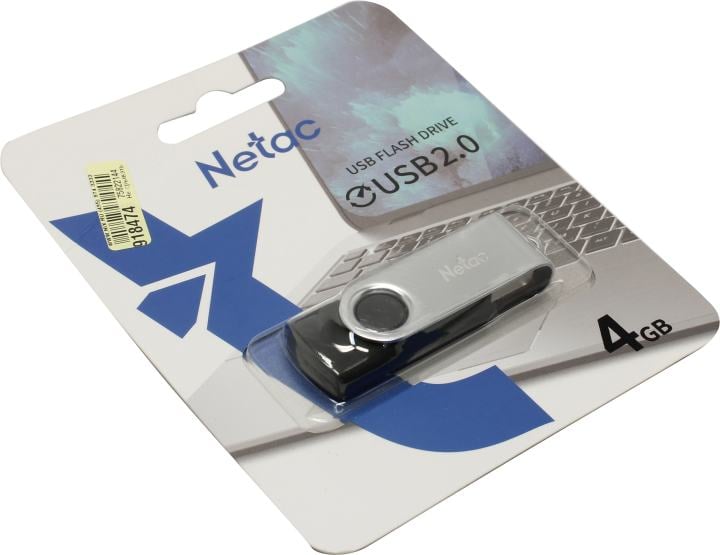 Netac <NT03U505N-004G-20BK> USB2.0  Flash  Drive  4Gb (RTL)