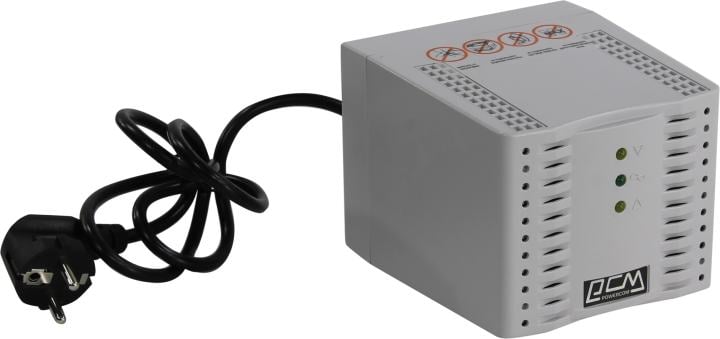Стабилизатор Powercom TCA-1200, 1200VA/600W, 220В, Schuko
