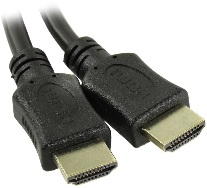 Кабель HDMI Wize [C-HM-HM-5M] 5 м, v.2.0, 19M/19M, 4K/60 Hz 4:4:4, Ethernet, позол.разъемы, экран, черный, пакет