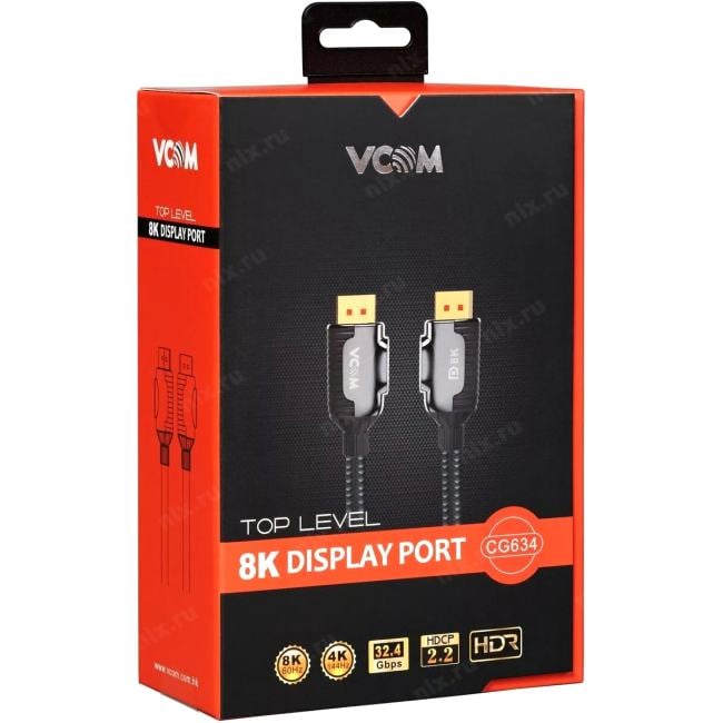 Кабель соединительный DISPLAY PORT v1.4, 8K@60Hz,  3m VCOM <CG634-3M>