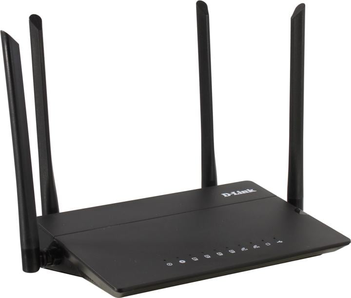 Роутер D-Link DIR-815/RU/R4A, N300, 2.4 ГГц, 4×100Base-TX LAN, USB