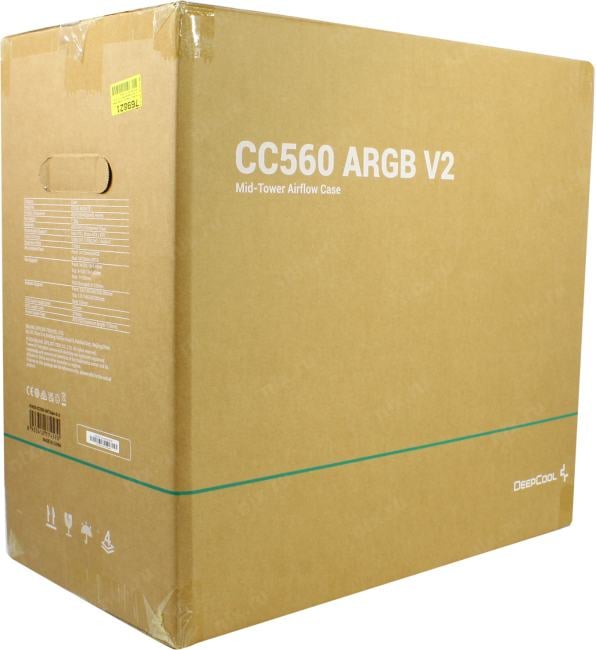 Miditower Deepcool CC560 ARGB V2 <R-CC560-BKTAA4-G-2> Black ATX без  БП, с окном
