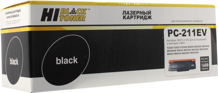 Картридж Hi-Black HB-PC-211EV, для Pantum P2200/P2207/P2507/M6500/6550, 1,6K