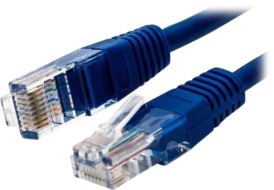 Кабель патч-корд, Filum FL-U5-0.5M-BL U/UTP 5e cat. 0.5м,  26AWG(7x0.16 мм), омедненный алюминий (CCA), PVC, синий