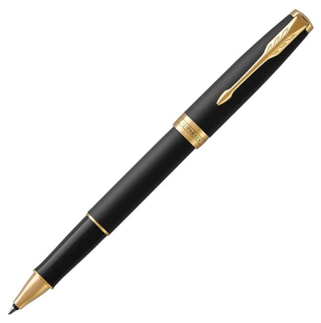 Ручка роллерн. Parker Sonnet Core T528 (1931518) Matte Black GT  F черные подар.кор.