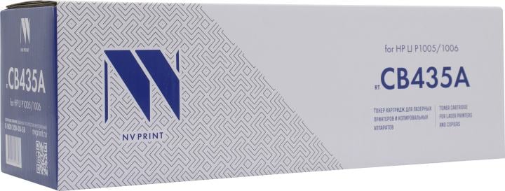 Картридж NV-Print аналог CB435A/436A/285A/725  для HP LJ P1005/P1505/M1120MFP/M1522MFP/P1102,  Canon  LBP6000