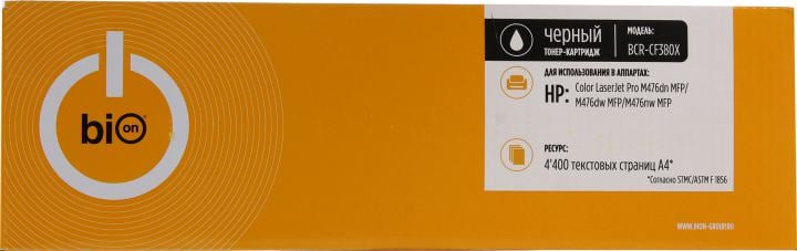 Bion BCR-CF380X Картридж для HP{ CLJ Pro MFP M476DW/476DN/476NW} (4400  стр.), Черный, с чипом