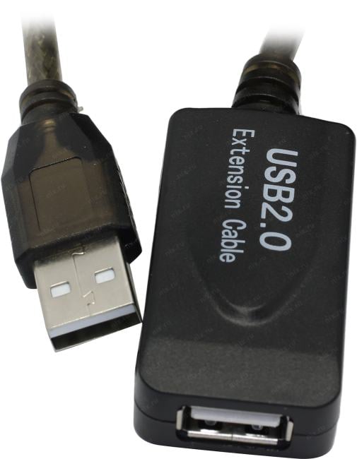 Кабель-удлинитель AOpen ACU823-15м, USB 2.0 A-A, 15м