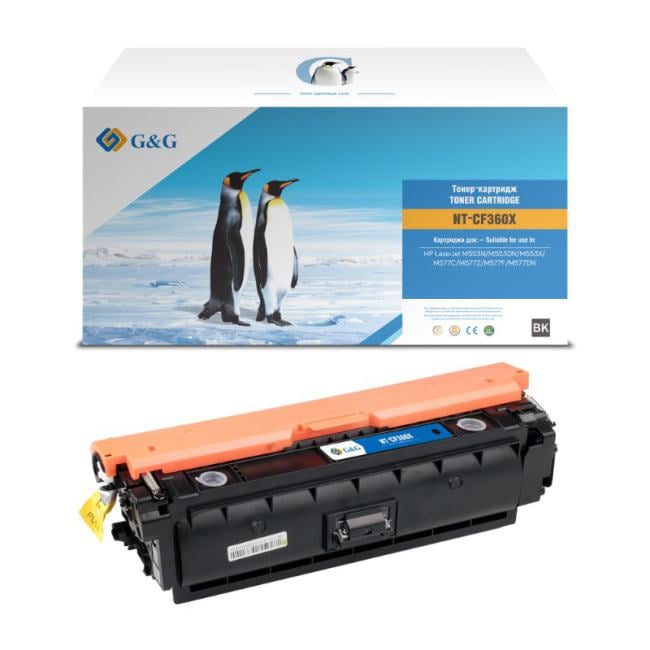 Картридж лазерный G&G GG-CF360X черный (12500стр.) для HP CLJ M552DNM553N/M553DN/M553X/M577C/M577Z/M577F/M577DN с чипом