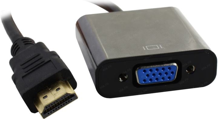 Bion <BXP-A-HDMI-VGA-04> Кабель-адаптер HDMI (M) -> VGA  (15F)  0.15м