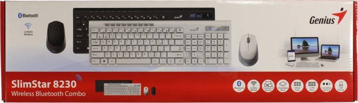 Genius Smart KM-8230 Black  (Кл-ра,USB,FM+Мышь3кн, Roll,USB,FM) (31340015408)