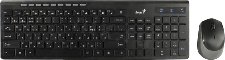 Genius Smart KM-8230 Black  (Кл-ра,USB,FM+Мышь3кн, Roll,USB,FM) (31340015408)