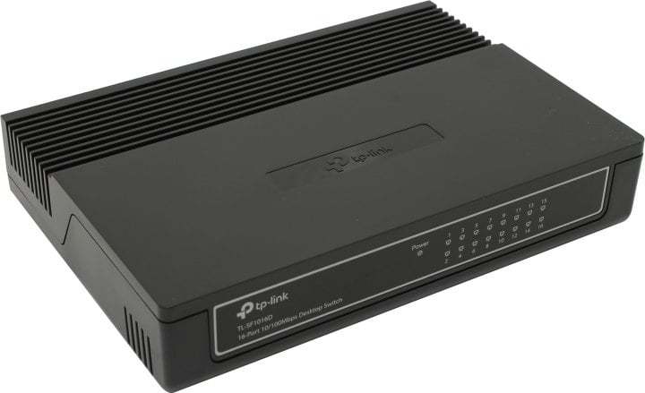 Коммутатор TP-Link TL-SF1016D, 16×100M, настольный