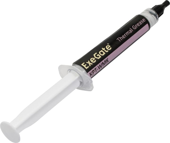Exegate EX293378RUS Термопаста ExeGate KPT-WMK (0,8 Вт/(м•К), 5г, шприц с лопаткой)