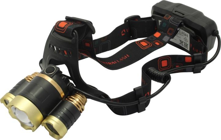 Фонарь Ultraflash E1333, налобный, аккумуляторный, 3LED