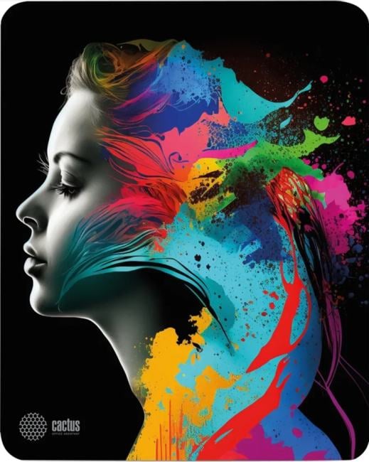 Коврик для мыши Cactus Color  paint 300x250x3мм (CS-MPC-D08M)