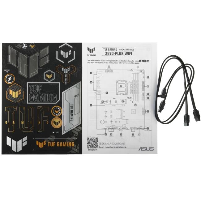 ASUS TUF GAMING X870-PLUS WIFI (RTL) AM5 <X870> 2xPCI-E HDMI  2.5GbLAN+WiFi+BT  SATA  ATX 4DDR5