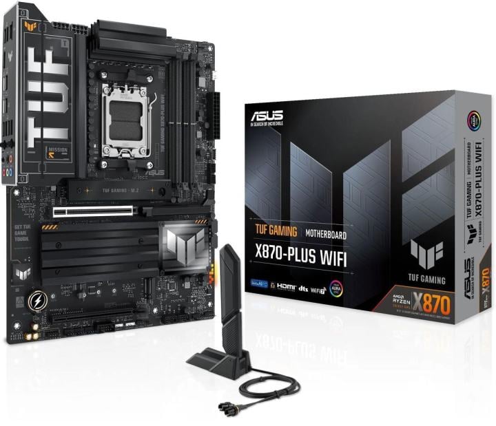 ASUS TUF GAMING X870-PLUS WIFI (RTL) AM5 <X870> 2xPCI-E HDMI  2.5GbLAN+WiFi+BT  SATA  ATX 4DDR5
