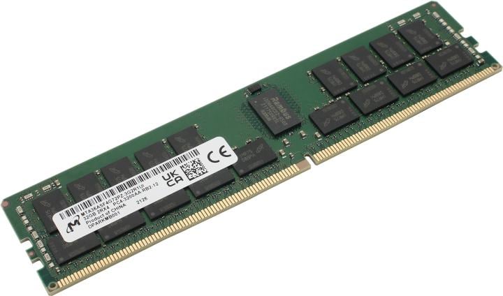 Память Micron MTA36ASF4G72PZ-3G2, 32ГБ, DDR4 RDIMM, ECC, 3200МГц