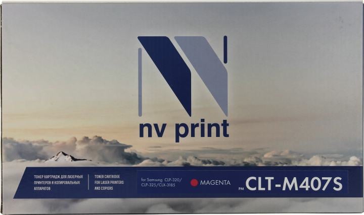 Картридж NV-Print аналог CLT-M407S Magenta  для  Samsung  CLP-325, CLX-3185