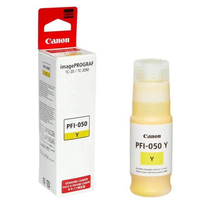 Картридж струйный Canon PFI-050Y 5701C001 желтый (70мл) для Canon  imagePROGRAF  TC-20M