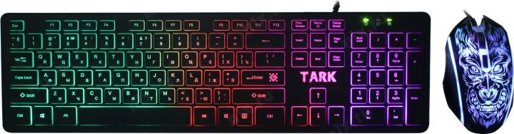 Defender TARK C-779 <Black> (Кл-ра, USB, +Мышь,  4кн,  Roll,  коврик) <52779>