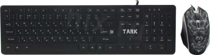 Defender TARK C-779 <Black> (Кл-ра, USB, +Мышь,  4кн,  Roll,  коврик) <52779>